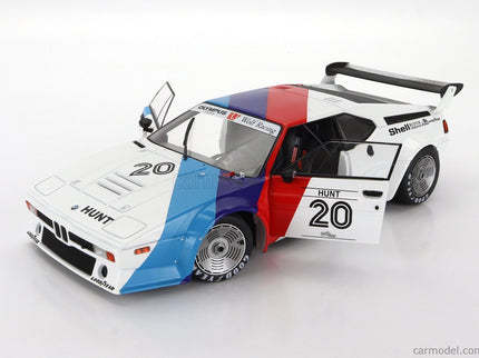 BMW M1 M88 3.5L Team Bmw Motorsport N°20 Procar Series 1979 James Hunt 1:18 Werk83 biela modrá červená