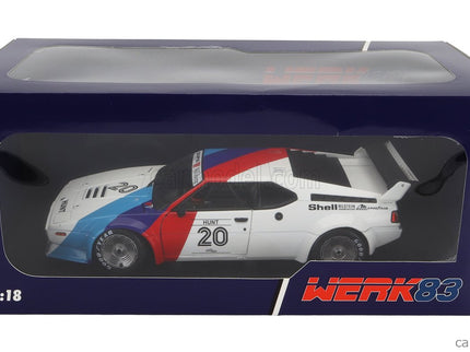 BMW M1 M88 3.5L Team Bmw Motorsport N°20 Procar Series 1979 James Hunt 1:18 Werk83 biela modrá červená