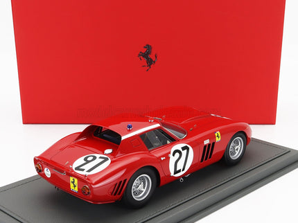 FERRARI | 250 GTO COUPE TEAM NORTH AMERICAN RACING N.A.R.T. N 27 24h LE MANS 1964 FERNAND TAVANO - BOB GROSSMAN - CON VETRINA - WITH SHOWCASE | RED