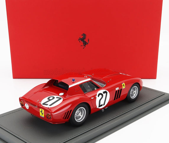FERRARI | 250 GTO COUPE TEAM NORTH AMERICAN RACING N.A.R.T. N 27 24h LE MANS 1964 FERNAND TAVANO - BOB GROSSMAN - CON VETRINA - WITH SHOWCASE | RED