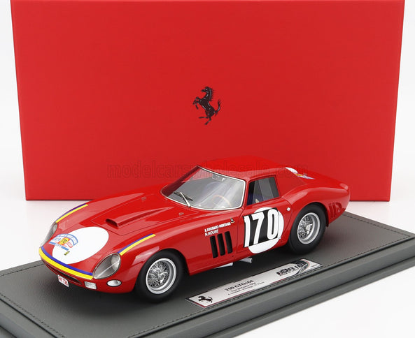 FERRARI | 250 GTO COUPE N 170 TOUR DE FRANCE 1964 ANNIE SOISBAULT - NICOLE ROURE - CON VETRINA - WITH SHOWCASE | RED