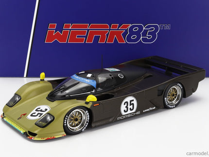 Porsche Dauer 962 3.0L Turbo Team Le Mans Porsche N°35 3. Miesto (test) 24h Le Mans 1994 Hans Joachim Stuck - Thierry Boutsen - Danny Sullivan 1:18 Werk83 zlatá hnedá