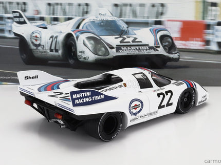 Porsche 917K 4.9L Team Martini Racing N°22 Víťaz 24h Le Mans 1971 Helmut Marko - Gijs Van Lennep 1:18 Werk83 biela modrá