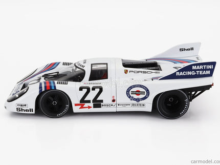 Porsche 917K 4.9L Team Martini Racing N°22 Víťaz 24h Le Mans 1971 Helmut Marko - Gijs Van Lennep 1:18 Werk83 biela modrá