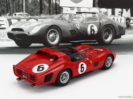 Ferrari 330 Tri/lm Spider 4.0L V12 Team Spa Ferrari Sefac N°6 Víťaz 24h Le Mans 1962 Oliver Gendebien - Phil Hill 1:18 Werk83 červená