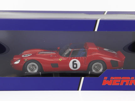 Ferrari 330 Tri/lm Spider 4.0L V12 Team Spa Ferrari Sefac N°6 Víťaz 24h Le Mans 1962 Oliver Gendebien - Phil Hill 1:18 Werk83 červená