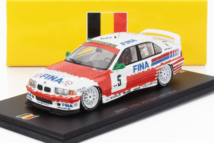 BMW | 3-SERIES 318iS TEAM BMW FINA BASTOS N 5 3rd 24h SPA 1994 JEAM MICHEL MARTIN - PATRICK SLAUS - ALTFRID HEGER | RED WHITE