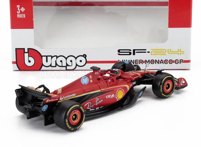 FERRARI | F1  SF-24 TEAM SCUDERIA FERRARI N 16 WINNER MONACO GP 2024 CHARLES LECLERC | RED BLACK