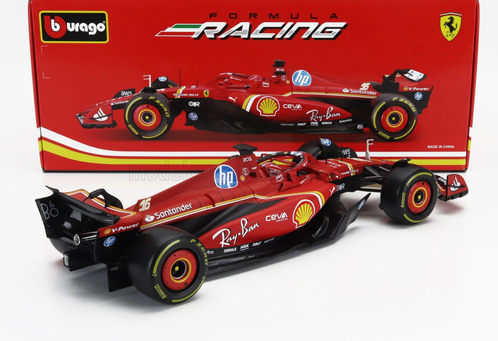 FERRARI | F1  SF-24 TEAM SCUDERIA FERRARI N 16 SEASON 2024 CHARLES LECLERC | RED BLACK