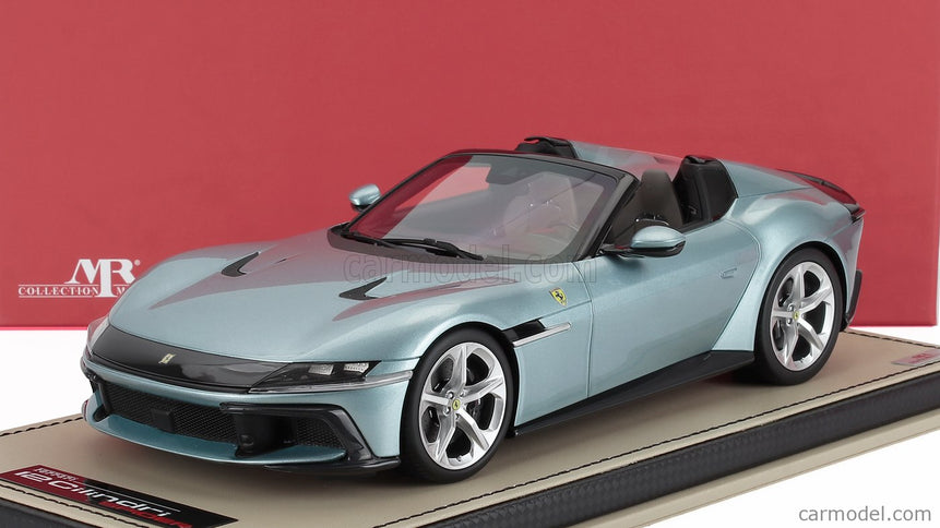Ferrari 12CILINDRI Spider V12 830cv 2024 1:18 MR Models bledomodrá Trevi - svetlomodrá metalická