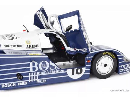 Porsche 956L 2.6L Twin Turbo Team Obermaier Racing Boss N°18 24h Le Mans 1983 Jurgen Laessig - Alex Plankenhorn - Desire Wilson 1:18 Solido čierna biela