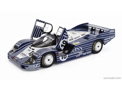Porsche 956L 2.6L Twin Turbo Team Obermaier Racing Boss N°18 24h Le Mans 1983 Jurgen Laessig - Alex Plankenhorn - Desire Wilson 1:18 Solido čierna biela