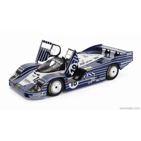 Porsche 956L 2.6L Twin Turbo Team Obermaier Racing Boss N°18 24h Le Mans 1983 Jurgen Laessig - Alex Plankenhorn - Desire Wilson 1:18 Solido čierna biela