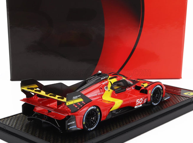 FERRARI | 499P 3.0L TURBO V6 TEAM FERRARI AF CORSE N 50 LAUNCH EDITION 2022 | RED YELLOW BLACK