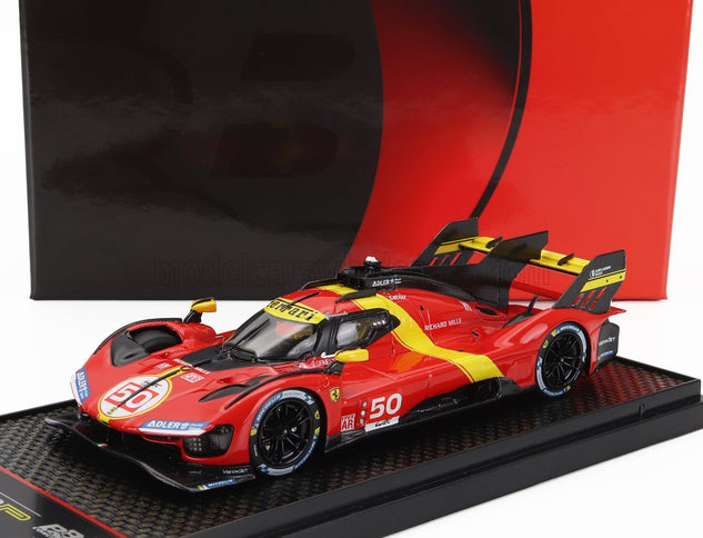 FERRARI | 499P 3.0L TURBO V6 TEAM FERRARI AF CORSE N 50 LAUNCH EDITION 2022 | RED YELLOW BLACK
