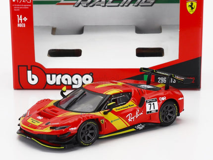 FERRARI | 296 GT3 3.0L TWIN TURBO V6 N 71 RACING 2022 | RED YELLOW