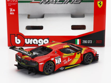 FERRARI | 296 GT3 3.0L TWIN TURBO V6 N 71 RACING 2022 | RED YELLOW