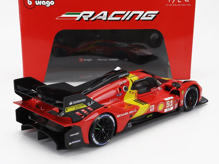 FERRARI | 499P 3.0L TURBO V6 TEAM FERRARI AF CORSE N 51 WINNER 24h LE MANS 2023 ALESSANDRO PIER GUIDI - JAMES CALADO - ANTONIO GIOVINAZZI | RED YELLOW BLACK