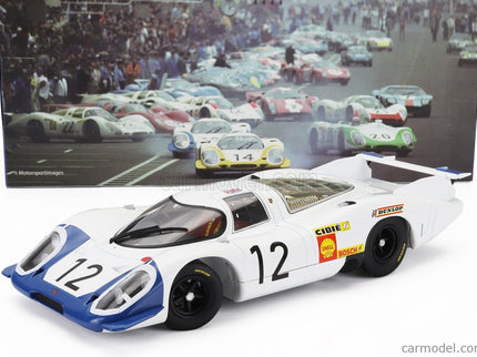 Porsche 917LH 4.5L Team Porsche System Engeneering N°12 24h Le Mans 1969 Vic Elford - Richard Attwood 1:18 Werk83 biela modrá