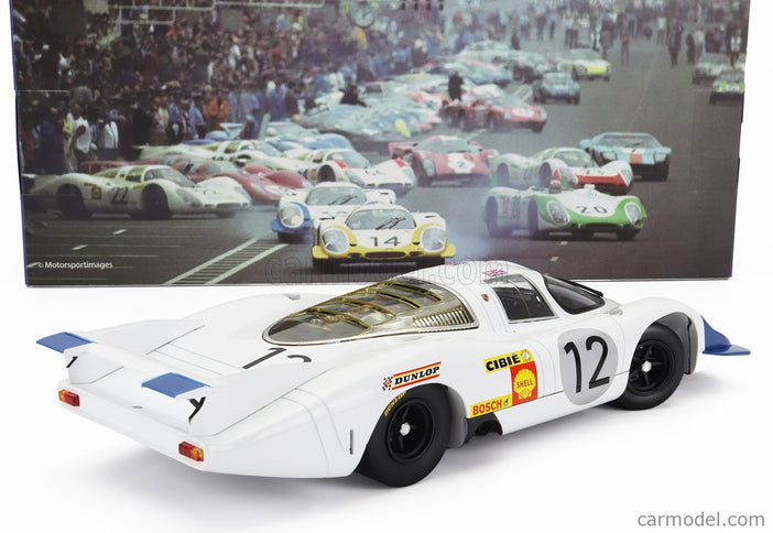 Porsche 917LH 4.5L Team Porsche System Engeneering N°12 24h Le Mans 1969 Vic Elford - Richard Attwood 1:18 Werk83 biela modrá