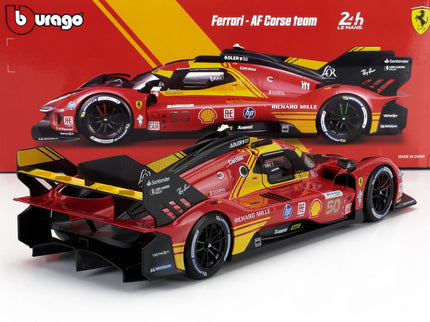 FERRARI | 499P 3.0L TURBO V6 TEAM FERRARI AF CORSE N 50 WINNER 24h LE MANS 2024 ANTONIO FUOCO - MIGUEL MOLINA - NICKLAS NIELSEN | RED