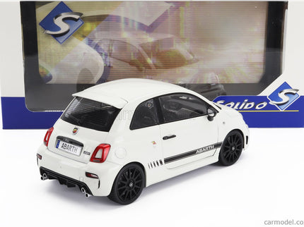 Fiat Nuova 500 Abarth 595 2022 1:18 Solido biela čierna