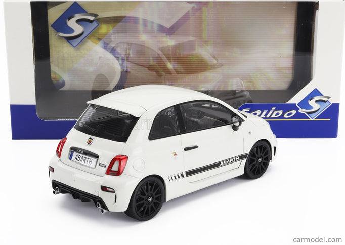 Fiat Nuova 500 Abarth 595 2022 1:18 Solido biela čierna