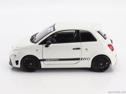 Fiat Nuova 500 Abarth 595 2022 1:18 Solido biela čierna