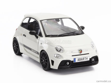 Fiat Nuova 500 Abarth 595 2022 1:18 Solido biela čierna