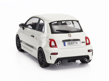 Fiat Nuova 500 Abarth 595 2022 1:18 Solido biela čierna