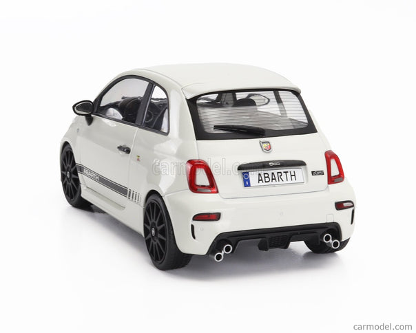 Fiat Nuova 500 Abarth 595 2022 1:18 Solido biela čierna