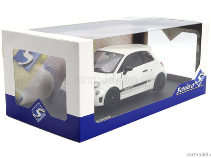 Fiat Nuova 500 Abarth 595 2022 1:18 Solido biela čierna