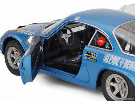 Renault Alpine A110 1600S (night Version) N°1 Rally Montecarlo 1972 Jean Luc Therier - Claude Roure 1:18 Solido modrá metalická