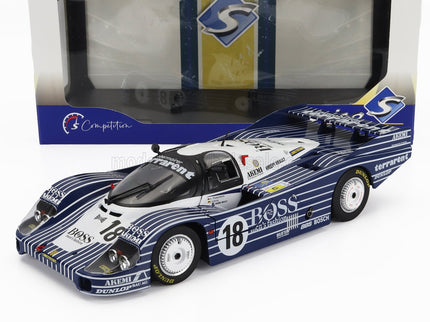 PORSCHE | 956L 2.6L TWIN TURBO TEAM OBERMAIER RACING BOSS N 18 24h LE MANS 1983 JURGEN LAESSIG - ALEX PLANKENHORN - DESIRE WILSON | BLACK WHITE
