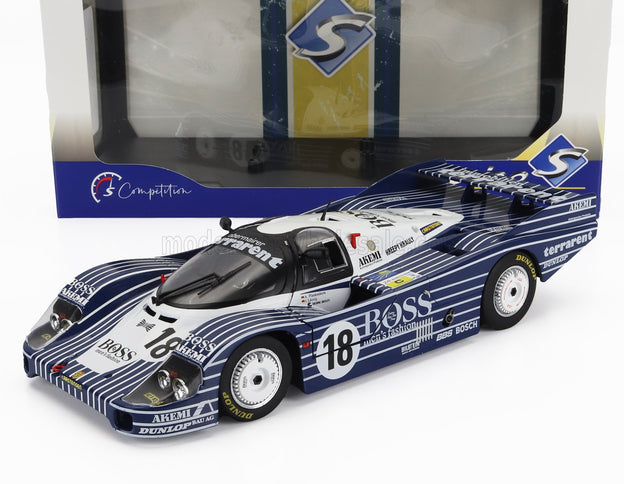 PORSCHE | 956L 2.6L TWIN TURBO TEAM OBERMAIER RACING BOSS N 18 24h LE MANS 1983 JURGEN LAESSIG - ALEX PLANKENHORN - DESIRE WILSON | BLACK WHITE