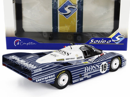 PORSCHE | 956L 2.6L TWIN TURBO TEAM OBERMAIER RACING BOSS N 18 24h LE MANS 1983 JURGEN LAESSIG - ALEX PLANKENHORN - DESIRE WILSON | BLACK WHITE