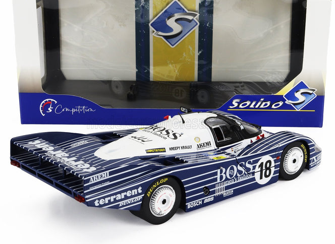 PORSCHE | 956L 2.6L TWIN TURBO TEAM OBERMAIER RACING BOSS N 18 24h LE MANS 1983 JURGEN LAESSIG - ALEX PLANKENHORN - DESIRE WILSON | BLACK WHITE