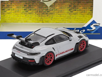 Porsche 911 992 GT3 RS Coupe 2023 1:43 Solido strieborná červená