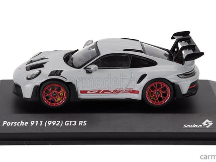 Porsche 911 992 GT3 RS Coupe 2023 1:43 Solido strieborná červená