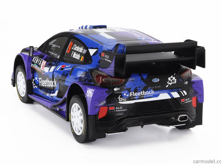 Ford Puma RALLY1 Team M-Sport Ford Wrt N°9 Rally Safari Kenia 2022 Jourdan Serderidis - Frederic Miclotte 1:18 Solido fialová čierna modrá
