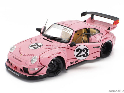 Porsche 911 993 RWB Bodykit N°23 Pink Pig Coupe 2020 1:18 Solido ružová