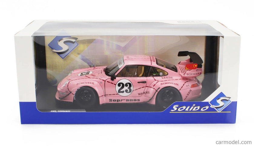 Porsche 911 993 RWB Bodykit N°23 Pink Pig Coupe 2020 1:18 Solido ružová