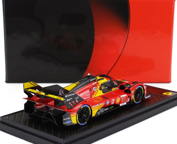 FERRARI | 499P 3.0L TURBO V6 TEAM FERRARI AF CORSE N 51 3rd 24h LE MANS 2024 ALESSANDRO PIER GUIDI - JAMES CALADO - ANTONIO GIOVINAZZI | RED YELLOW BLACK
