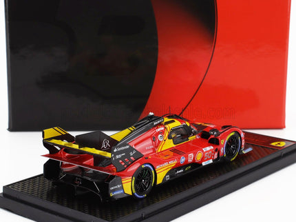 FERRARI | 499P 3.0L TURBO V6 TEAM FERRARI AF CORSE N 50 WINNER 24h LE MANS 2024 ANTONIO FUOCO - MIGUEL MOLINA - NICKLAS NIELSEN | RED YELLOW BLACK