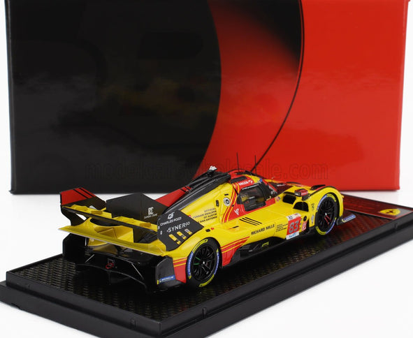 FERRARI | 499P 3.0L TURBO V6 TEAM AF CORSE N  83 24h LE MANS 2024 ROBERT KUBICA - ROBERT SHWARTZMAN - YIFEI YE | YELLOW RED