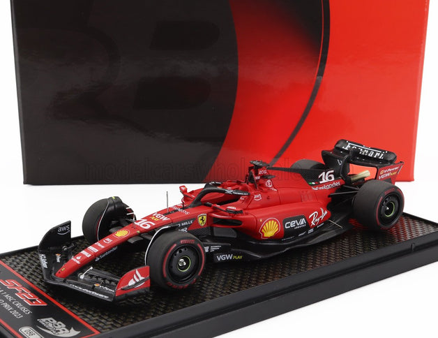 FERRARI | F1  SF-23 TEAM SCUDERIA FERRARI N 16 3rd BELGIUM GP 2023 CHARLES LECLERC | RED BLACK