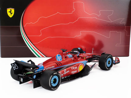FERRARI | F1  SF-24 TEAM SCUDERIA FERRARI N 16 3rd MIAMI GP 2024 CHARLES LECLERC - POLYFOAM PACKAGING | RED LIGHT BLUE