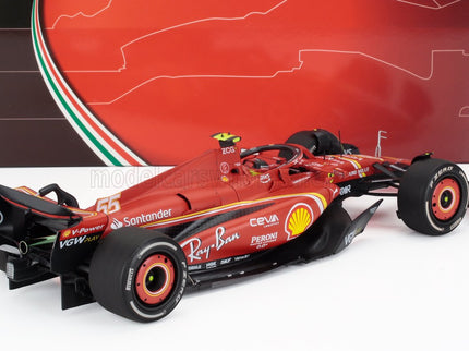 FERRARI | F1 SF-24 TEAM SCUDERIA FERRARI N 55 WINNER AUSTRALIAN GP 2024 CARLOS SAINZ - POLYFOAM PACKAGING | RED BLACK