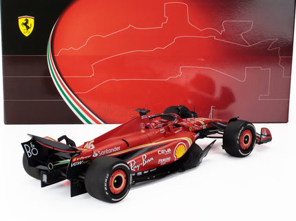 FERRARI | F1  SF-24 TEAM SCUDERIA FERRARI N 16 2nd AUSTRALIAN GP 2024 CHARLES LECLERC - POLYFOAM PACKAGING | RED BLACK