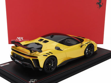 FERRARI | SF90 XX STRADALE 2024 - CON VETRINA - WITH SHOWCASE | GIALLO TRISTRATO - YELLOW MET BLACK